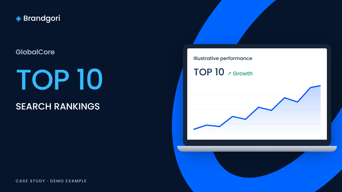 Top-10 Rankings for a Global Service Company — demo illustration